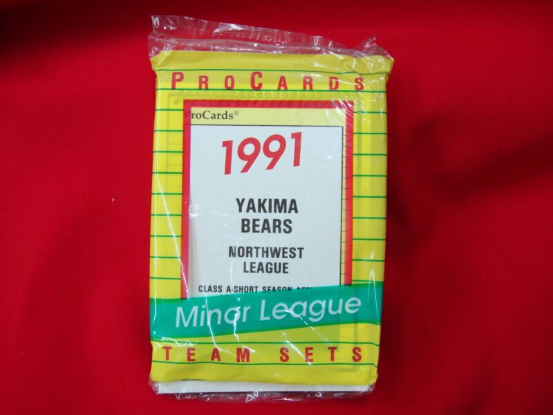 1991 Yakima Bears ProCards Minor League Baseball Team Set