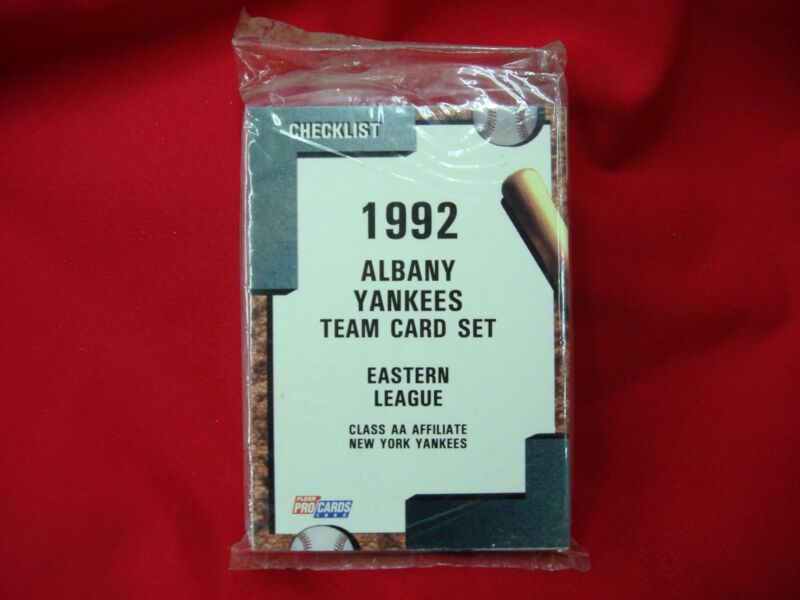 1992 Albany Yankees Minor League Team Set featuring Sterling Hitchcock