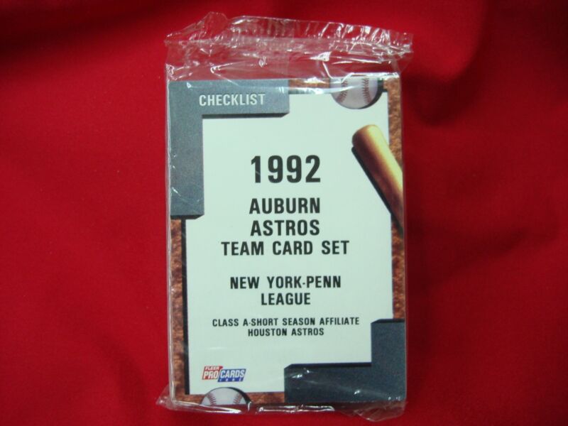 1992 Auburn Astros Fleer ProCards Minor League Baseball Team Set (Factory Sealed)