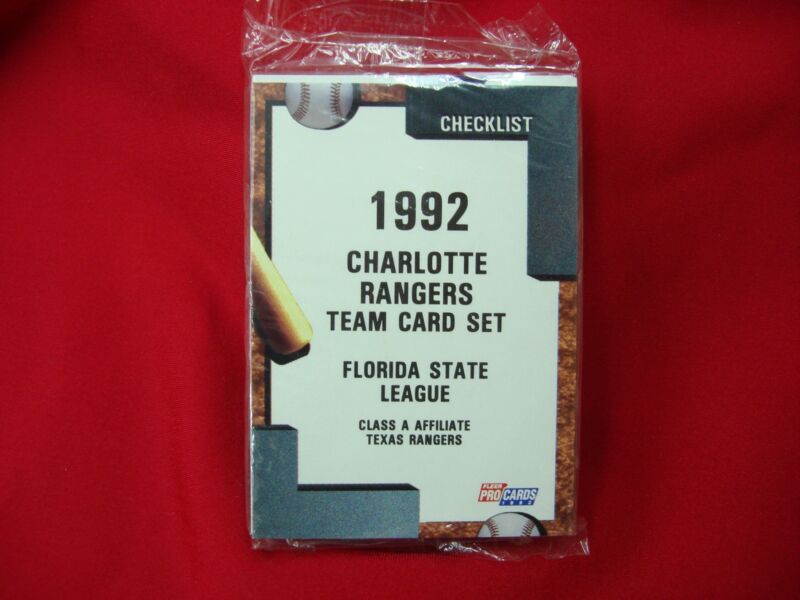 1992 Fleer ProCards Charlotte Rangers Minor League Team Set