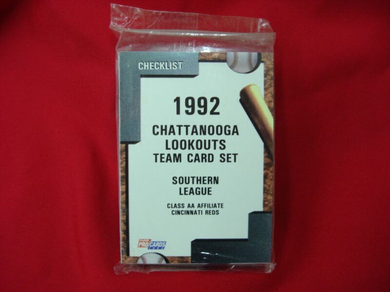 1992 Fleer Pro Cards Chattanooga Lookouts Team Set Factory Sealed