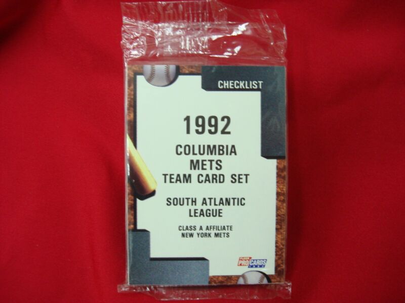 1992 Fleer ProCards Columbia Mets Team Set