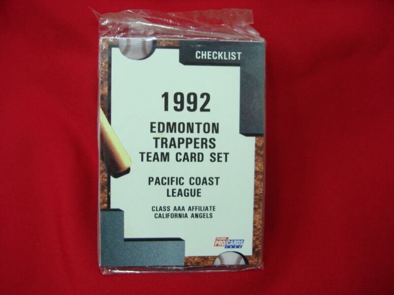 1992 Fleer ProCards Edmonton Trappers Team Set featuring Tim Salmon