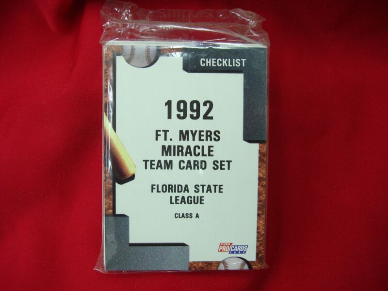 1992 Fleer ProCards Ft. Myers Miracle Minor League Baseball Team Set (Sealed)
