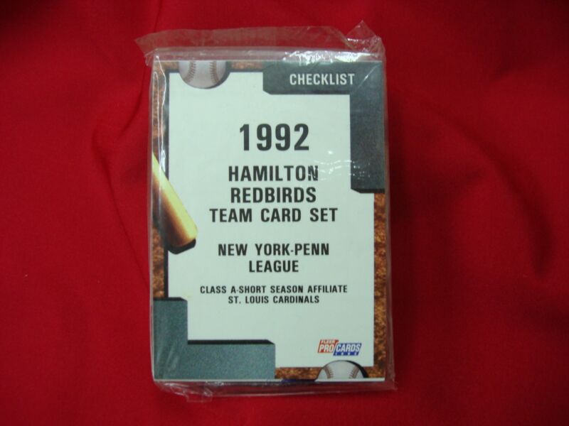 1992 Fleer ProCards Hamilton Redbirds MiLB Team Set