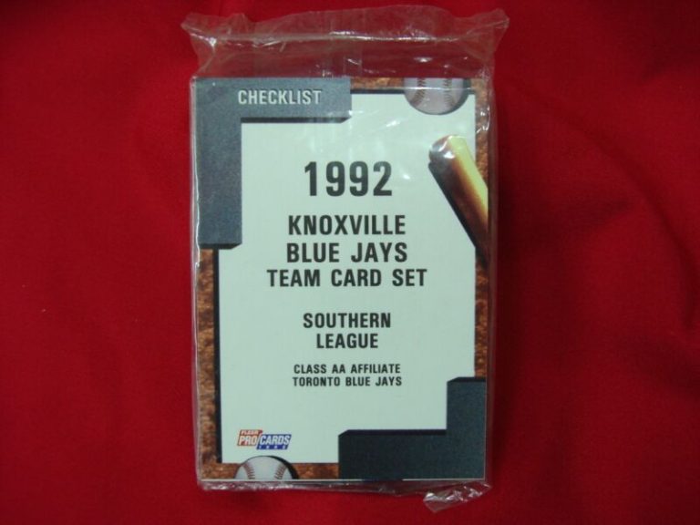 Sealed 1992 Fleer ProCards Minor League Baseball Team Set of the Knoxville Blue Jays