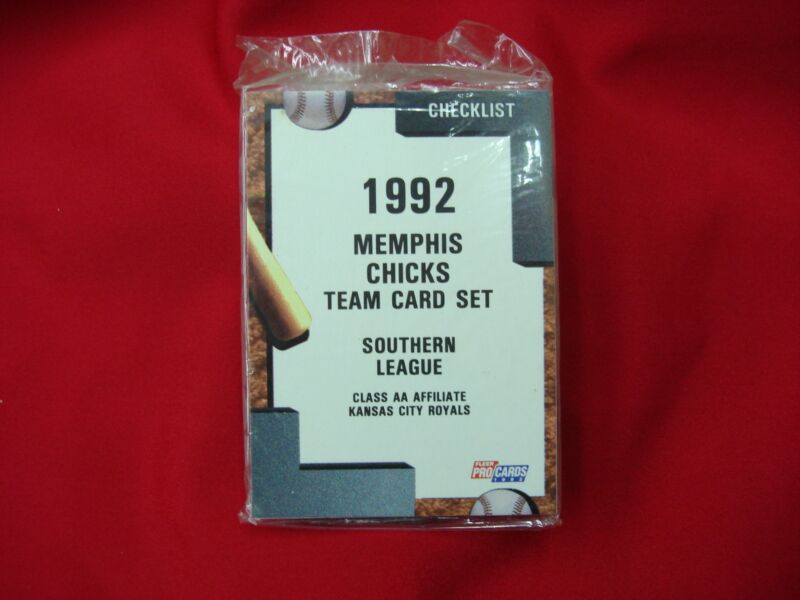 1992 Fleer ProCards Memphis Chicks Team Set (Kansas City Royals AA Affiliate) - Sealed