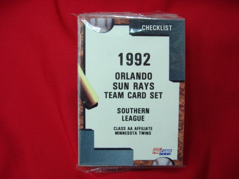 1992 Fleer ProCards Orlando Sun Rays Minor League Baseball Team Set