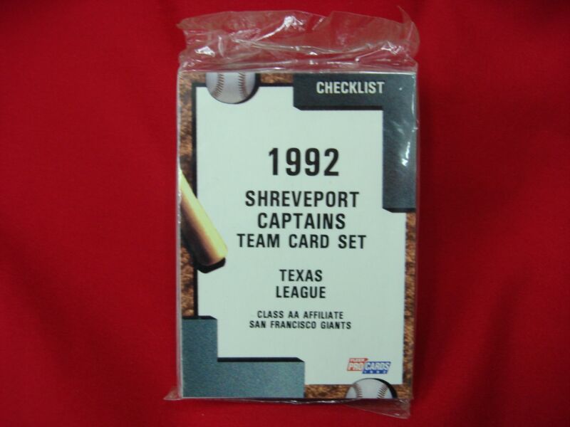 1992 Fleer ProCards Shreveport Captains MiLB Team Set
