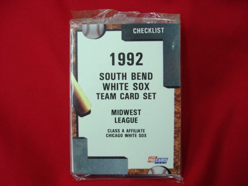 1992 Fleer ProCards South Bend White Sox Team Set