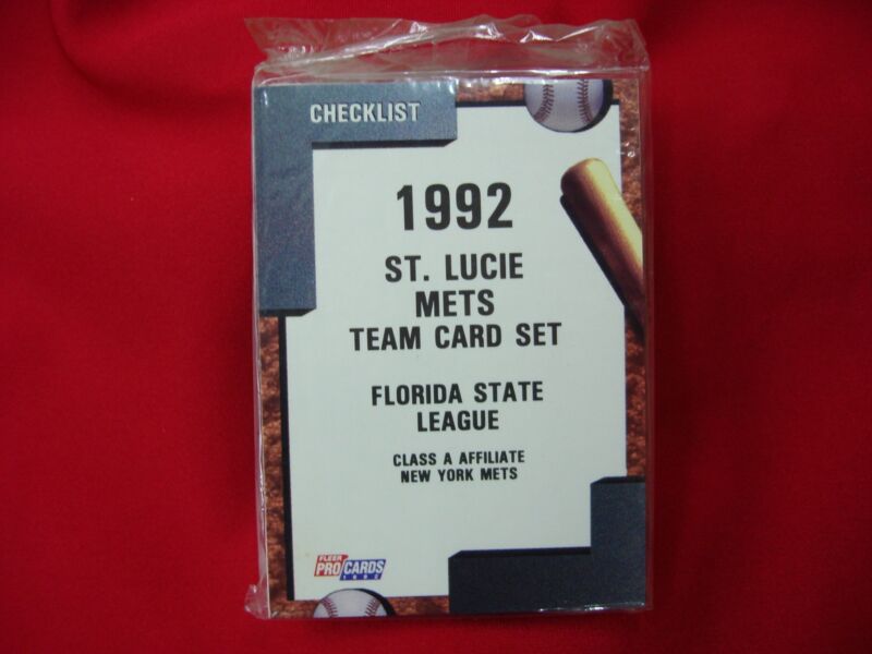 1992 St. Lucie Mets Fleer ProCards Team Set - Factory Sealed