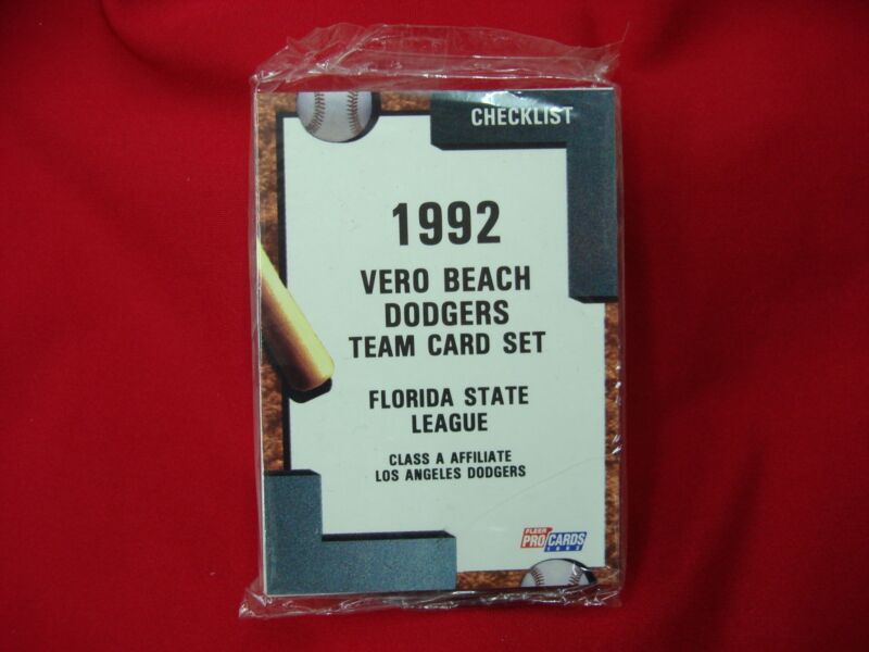 Factory sealed 1992 Fleer ProCards minor league baseball team set of the Vero Beach Dodgers