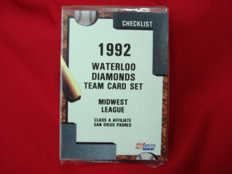 1992 Fleer ProCards Waterloo Diamonds MLB Team Set