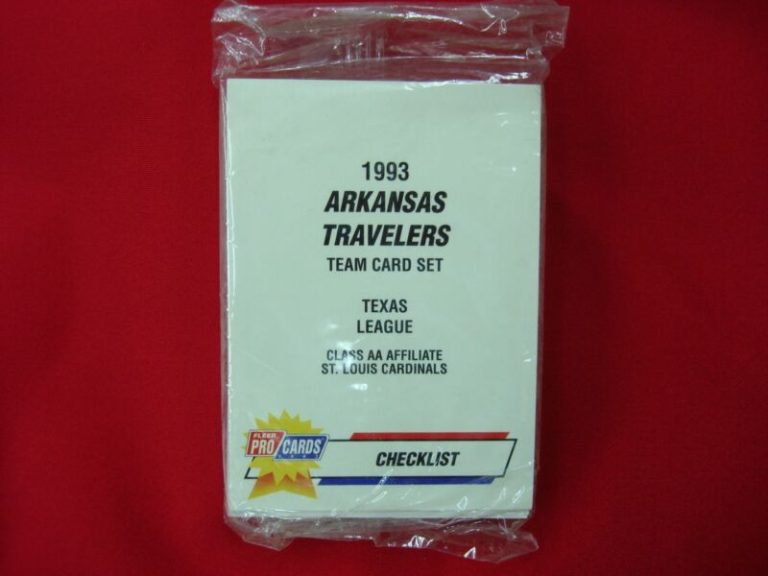 1993 Fleer ProCards Arkansas Travelers MiLB Team Set