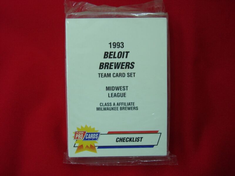 1993 Fleer ProCards Beloit Brewers Minor League Team Set Factory Sealed