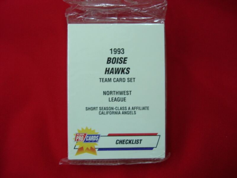 1993 Fleer ProCards Boise Hawks Minor League Baseball Team Set