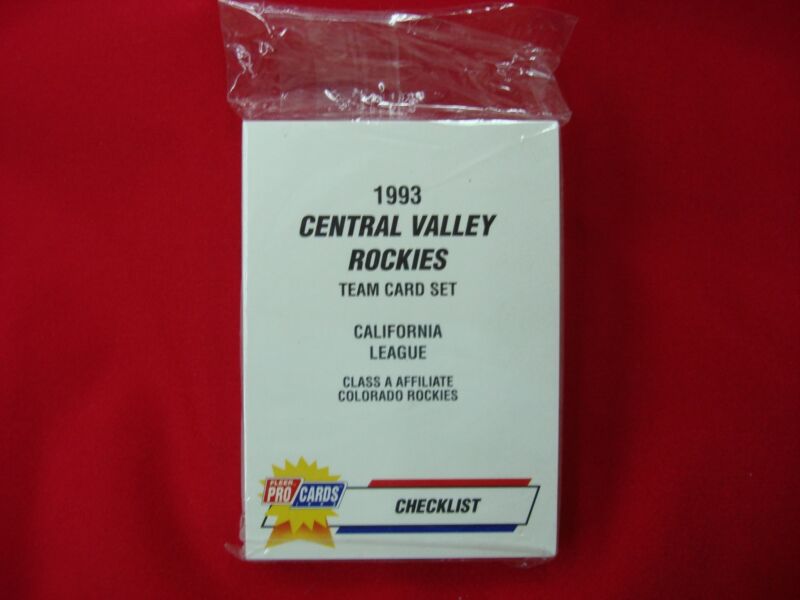 1993 Fleer Procards Central Valley Rockies Team Set