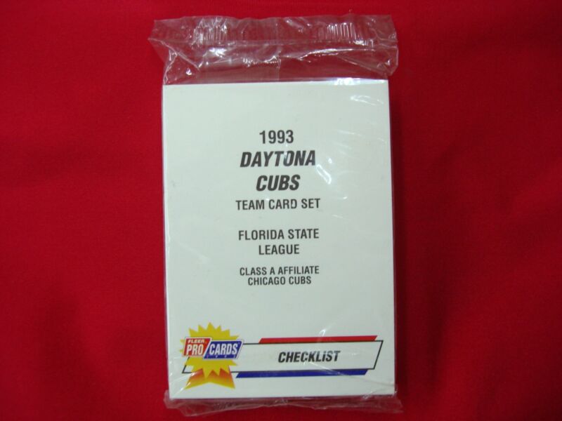 1993 Fleer ProCards Daytona Cubs Minor League Baseball Team Set - Factory Sealed