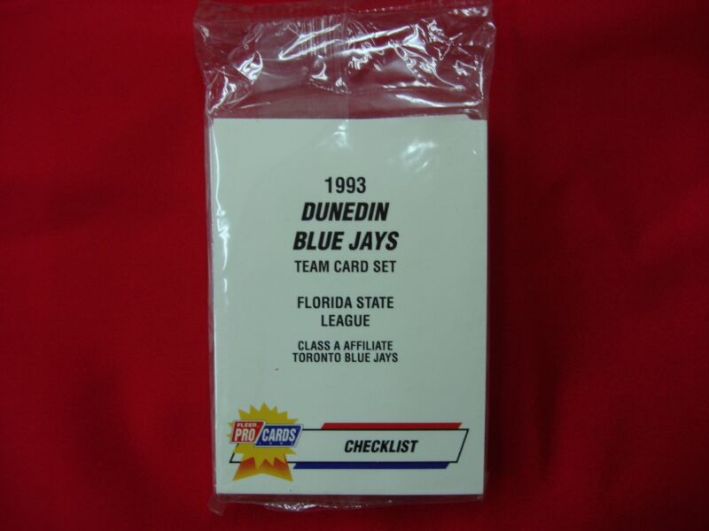 1993 Fleer ProCards Dunedin Blue Jays Minor League Team Set - Factory Sealed