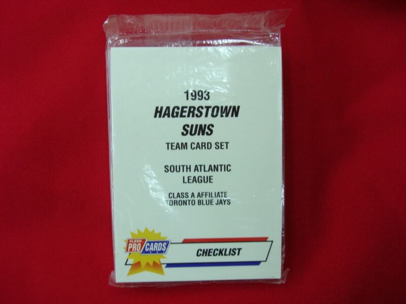 1993 Hagerstown Suns Fleer ProCards MiLB Team Set - Sealed! Jose Silva & Toronto Blue Jays Affiliate