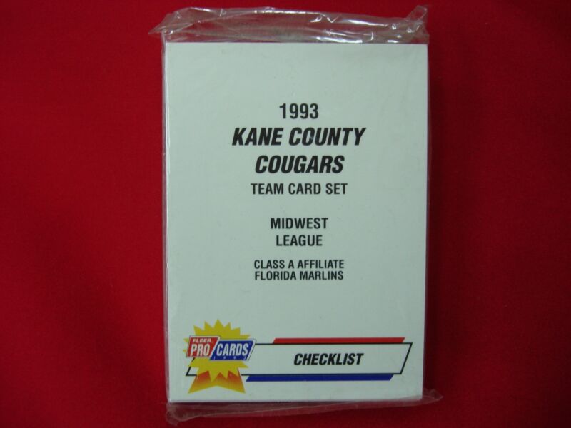 1993 Fleer ProCards Kane County Cougars Team Set