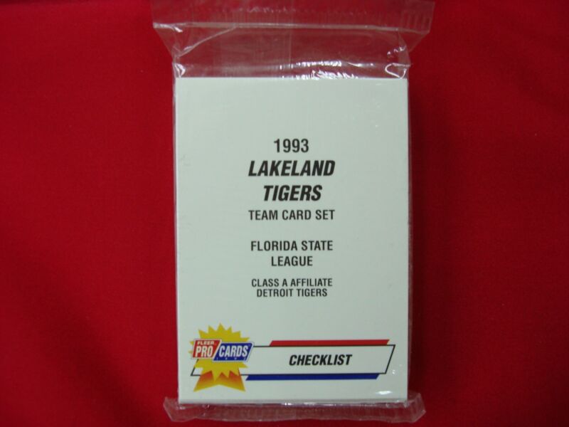 1993 Lakeland Tigers Minor League Baseball Card Set - Factory Sealed