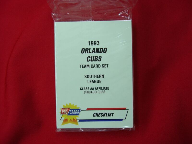 1993 Orlando Cubs Minor League Baseball Team Set Factory Sealed ProCards