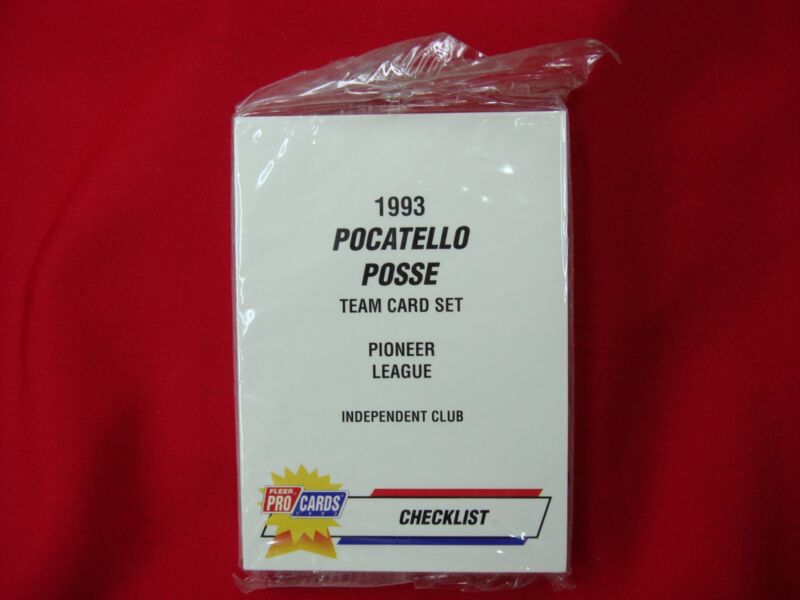 1993 Pocatello Posse Fleer ProCards Minor League Baseball Team Set (Factory Sealed)
