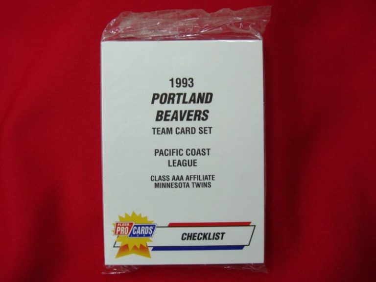 Sealed 1993 Fleer ProCards Portland Beavers MiLB Team Set