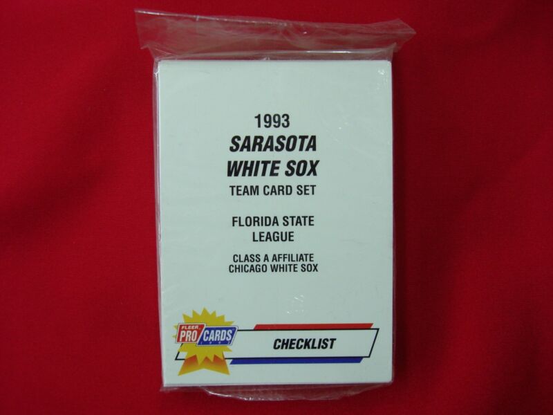 1993 Sarasota White Sox Fleer ProCards MiLB Team Set