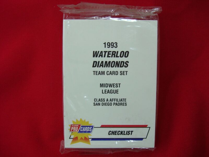 1993 Fleer ProCards Waterloo Diamonds MiLB Team Set featuring Raul Casanova