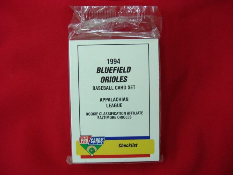 Factory Sealed 1994 Bluefield Orioles Minor League Baseball Team Set
