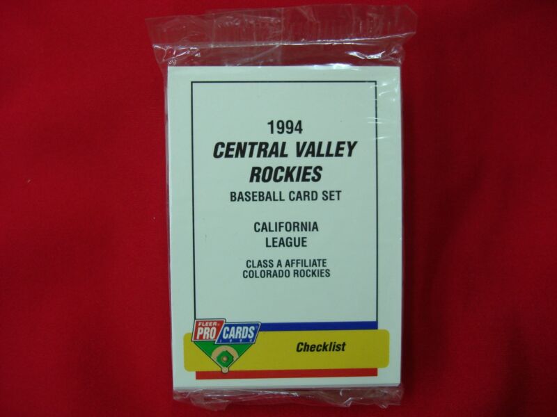 1994 Central Valley Rockies Minor League Team Set by Fleer/ProCards - Factory Sealed & Pristine