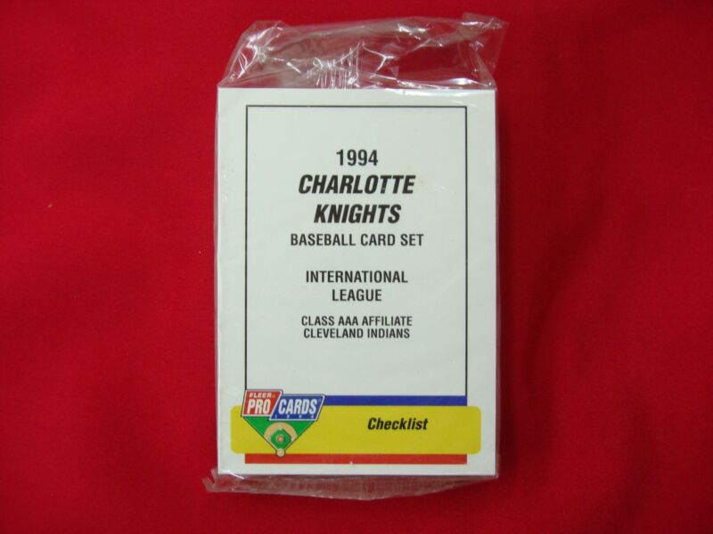 1994 Fleer ProCards Charlotte Knights Team Set - Factory Sealed