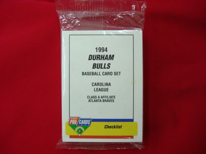 1994 Fleer ProCards Durham Bulls Minor League Baseball Card Set - Factory Sealed