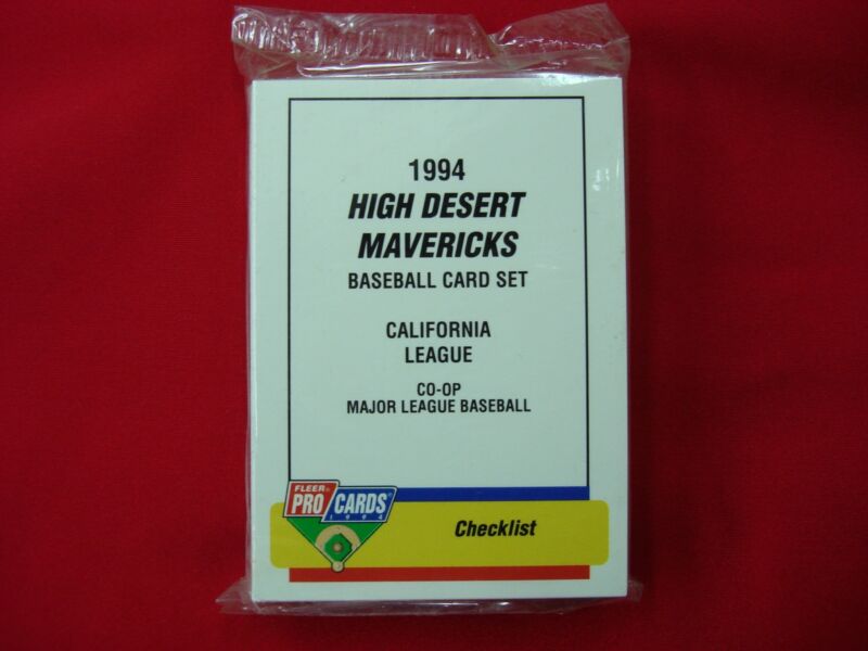 1994 High Desert Mavericks Team Set (Sealed) - Fleer ProCards Factory Fresh Rookie Cards