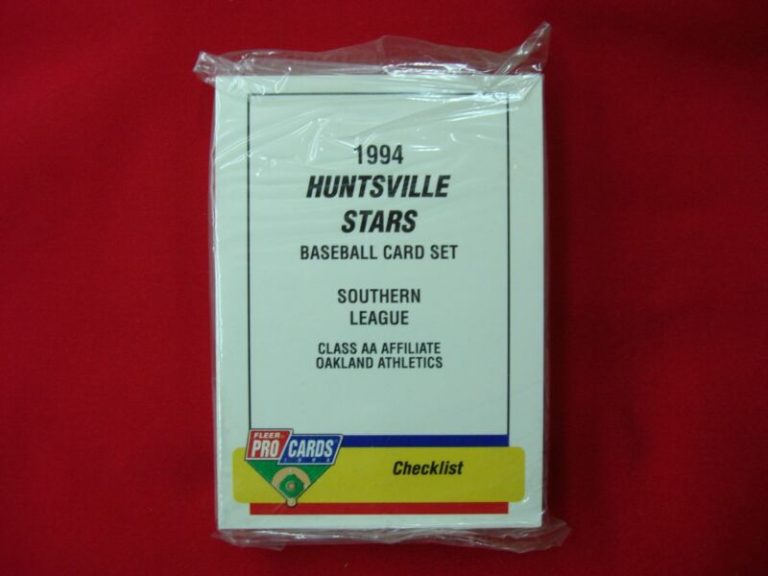 1994 Fleer ProCards Huntsville Stars Team Set (Jason Giambi) - Factory Sealed