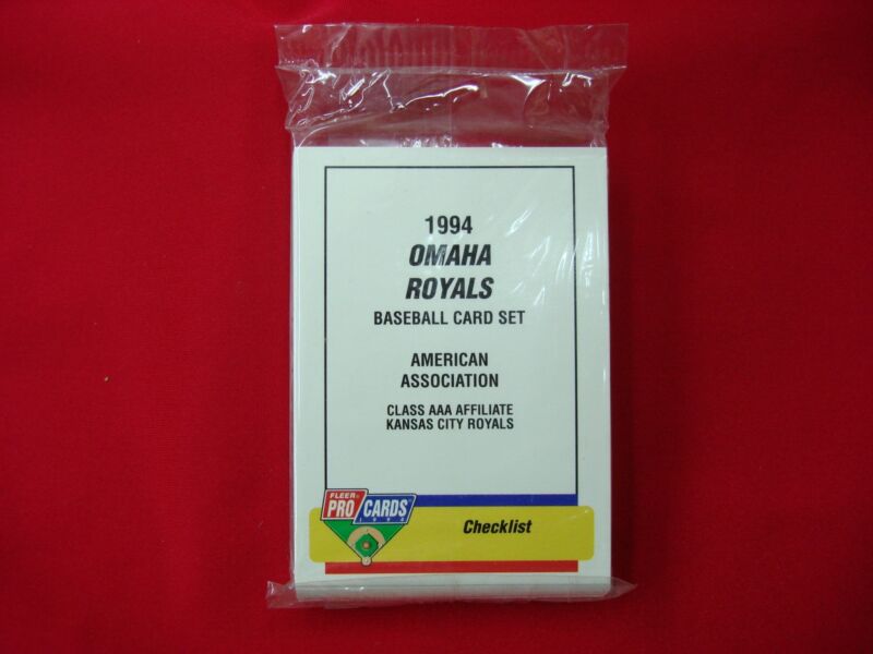 Factory sealed 1994 Omaha Royals Fleer ProCards baseball card set