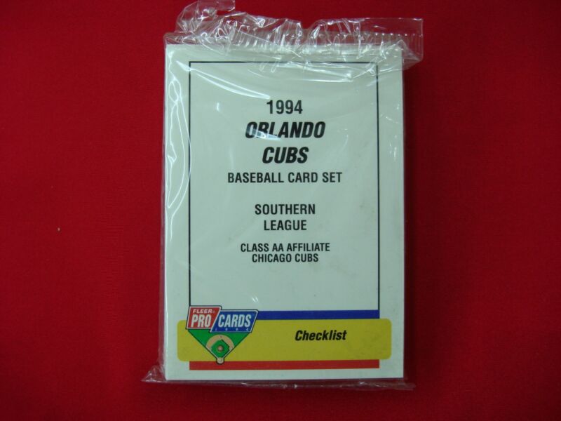 1994 Orlando Cubs Minor League Team Set by Fleer ProCards featuring Doug Glanville
