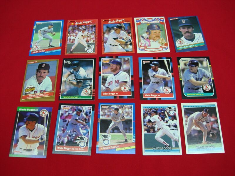 Wade Boggs Donruss baseball cards from 1984-1992