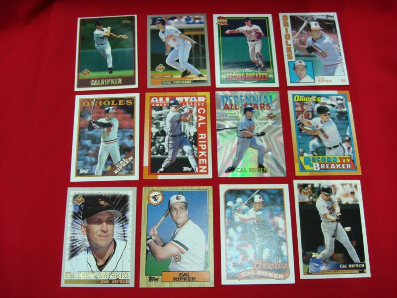 Cal Ripken Jr. Topps baseball card collection