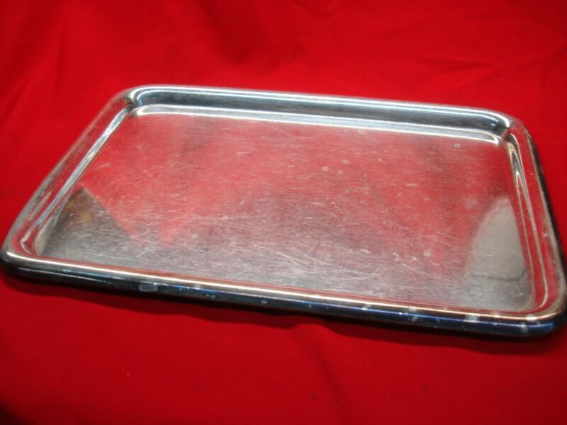 Vintage U.S. Navy silver plate tray by Friedman Silver Co., WWI or WWII era
