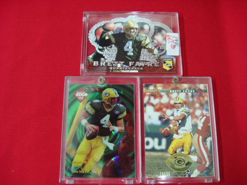 Brett Favre 3-Card Insert Lot