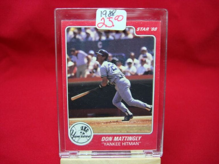 Don Mattingly 1988 Star Company Red Promo Card - Yankee Hitman (Blank Back)
