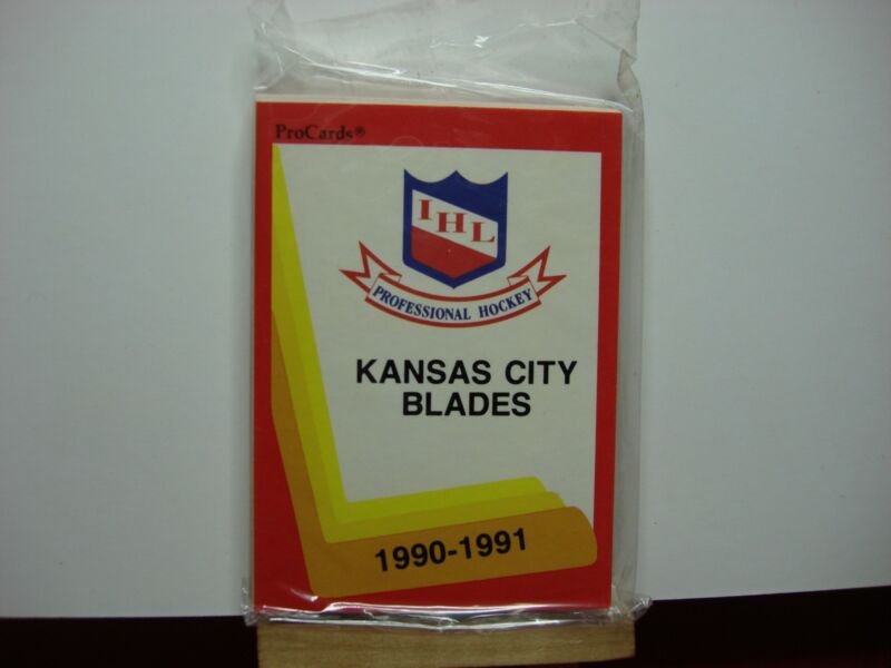 1990-91 Kansas City Blades ProCards Team Set (IHL)