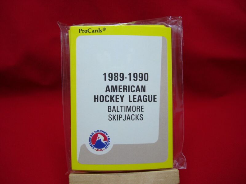 Sealed 1989-90 Baltimore Skipjacks ProCards (AHL) Hockey Set