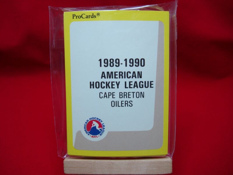 Sealed 1989-90 Cape Breton Oilers ProCards AHL Hockey Card Set