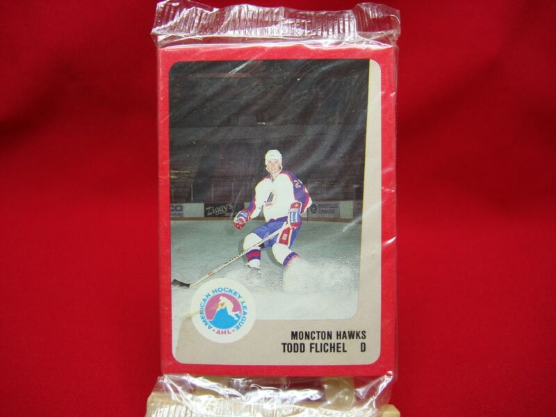 1988-89 Moncton Hawks AHL ProCards team set, factory sealed in mint condition.