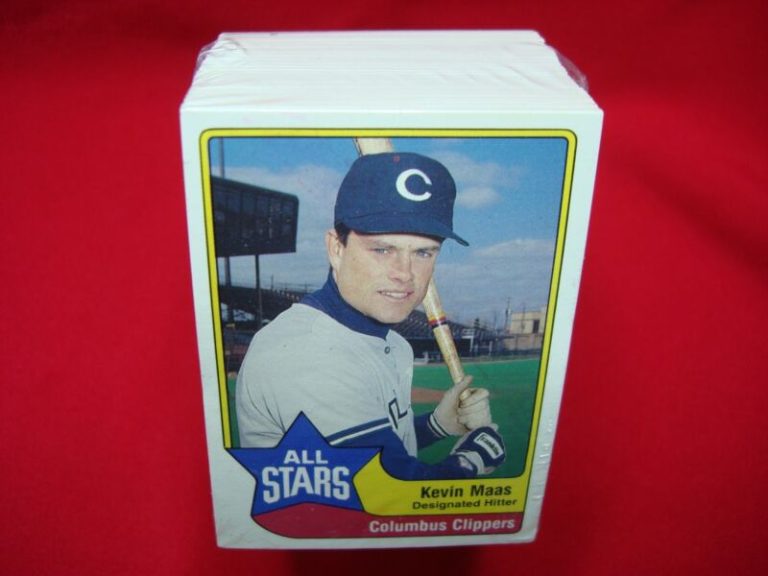 1989 TCMA/CMC All-Star Baseball Cards of Kevin Maas from the Columbus Clippers