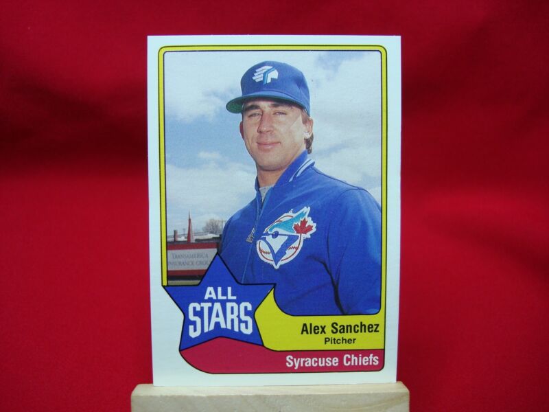 Collection of over 110 1989 TCMA/CMC Alex Sanchez Syracuse Chiefs AAA Baseball Cards